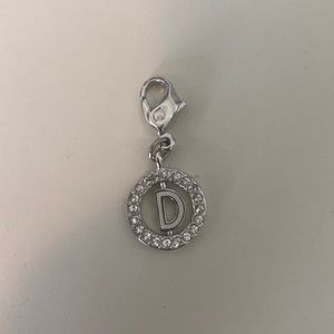 Silver Swarovski ‘D’ charm
